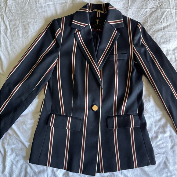 Ted Baker London Haryee Stripe Blazer and Pant size 0 - Picture 3 of 4